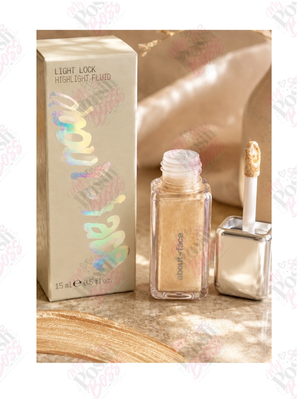 about-face Light Lock Highlight Fluid – in the shade: Shaken Or Stirred – BNIB